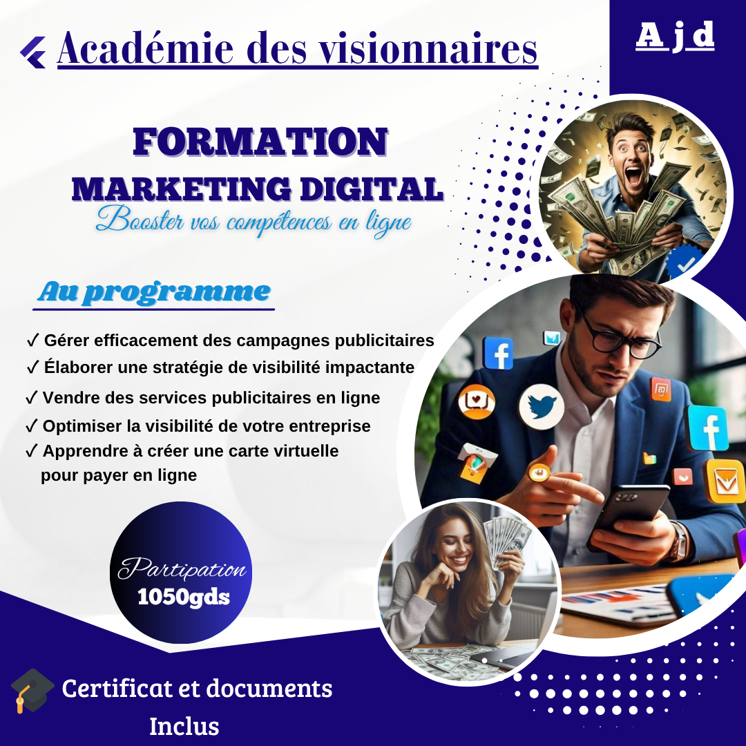 Affiche de formation en leadership transformationnel
